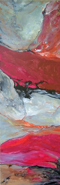 Fire and Ice 36x12  oil