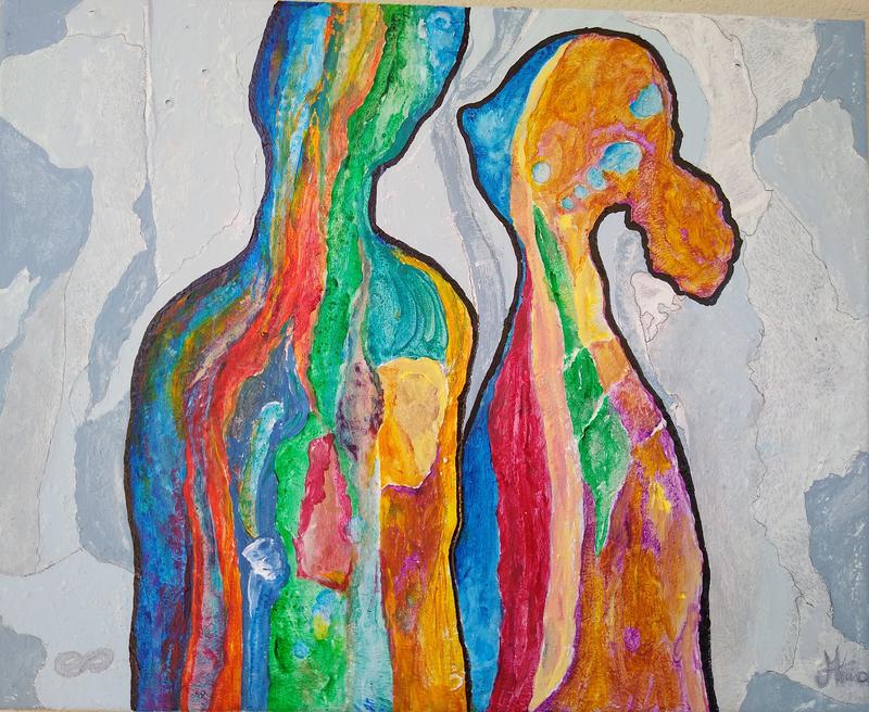 Adolescence 25x28 oil, prints