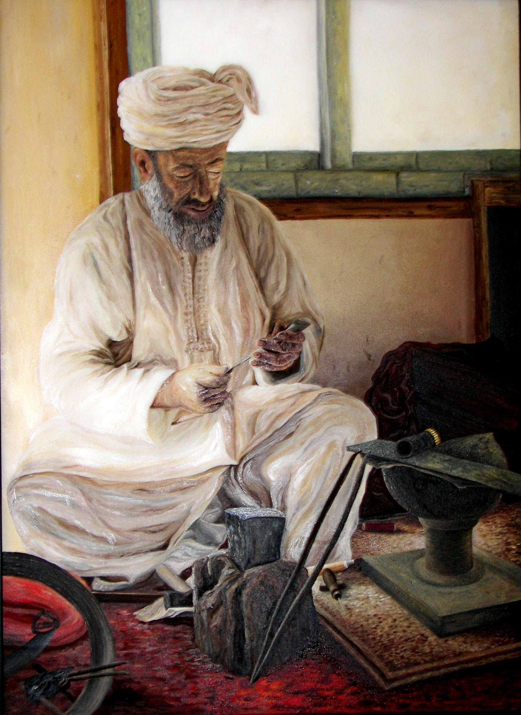 OLD JEWELER - oil
