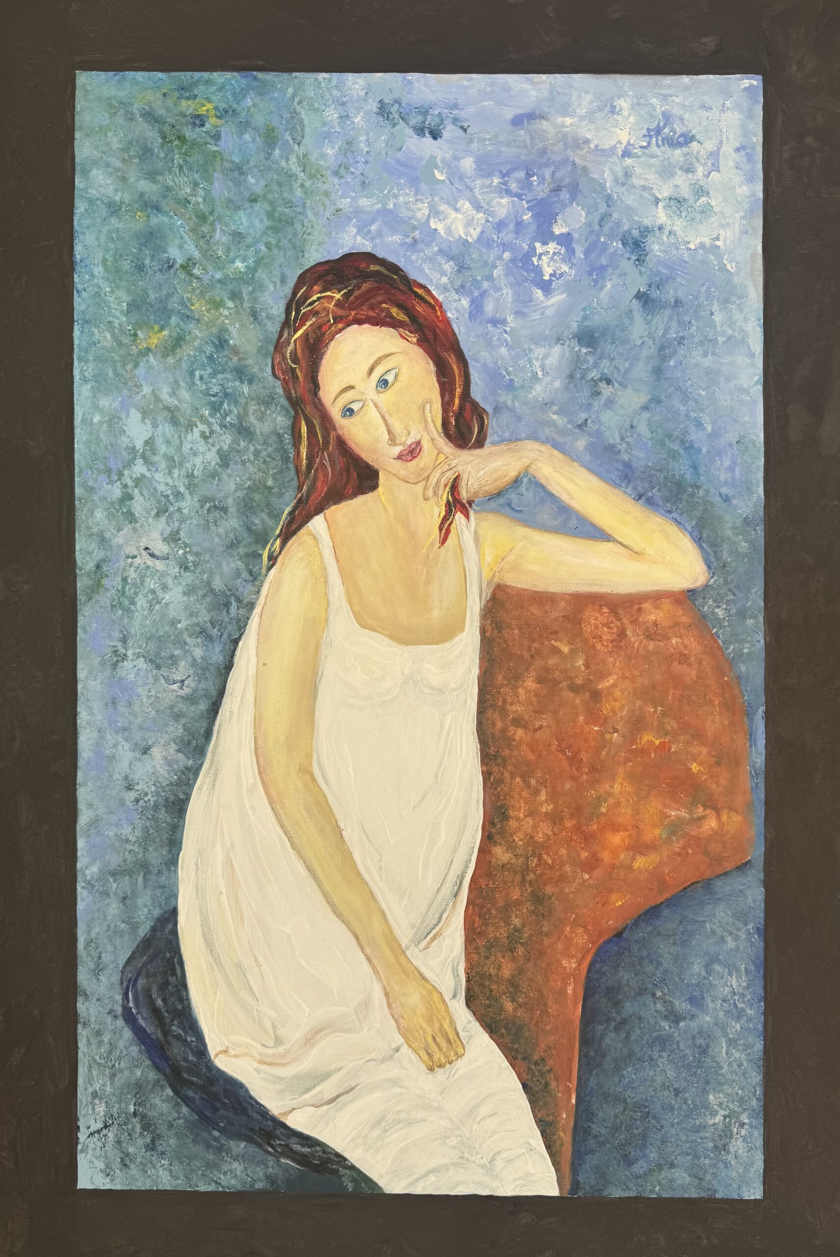Painting: “Alexandra” , 24W x 36 H x 2 D inches, 2025